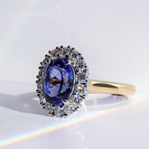 Tanzanite & Diamond Ring - Dracakis Jewellers